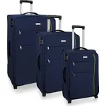 AVANCEA Sada textilních cestovních kufrů GP4555 modrá 2W S,M,L