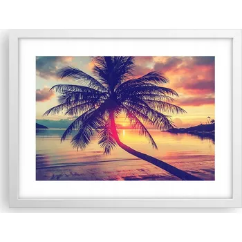 Obraz Obraz plakát v bílém rámu do obýváku 40x30 krajina foto na zeď