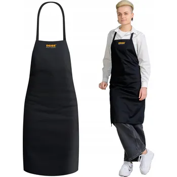 Kuchyňská zástěra Deiss PRO Bavlněná kuchyňská zástěra s logem pro každodenní použití