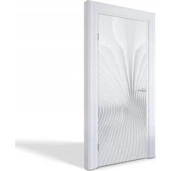 Fototapeta Dekorativní samolepka maskující na dveře skříně nábytku Abstraktní vlny 85x205 cm