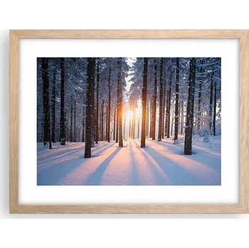 Obraz Obraz plakát v rámu světlý dub do obýváku 40x30 krajina foto na zeď