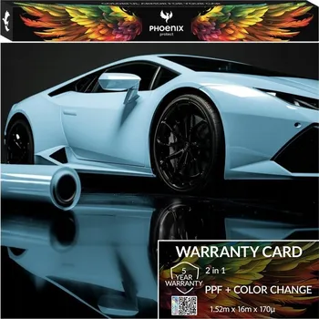 Polep vozidla Fólie PPF Phoenix Protect Změna Barvy Auta Lesklá Glacier Blue 152cmx16m