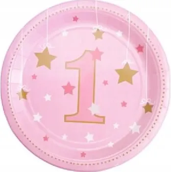 Talíř Talířky PartyPal s hvězdičkami 18 cm, 6 ks