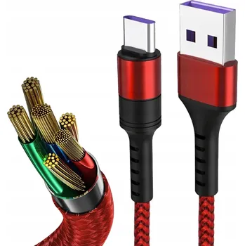 Datový kabel Kabel TX1 USB - USB 3.1 typ C, 1 m, červený