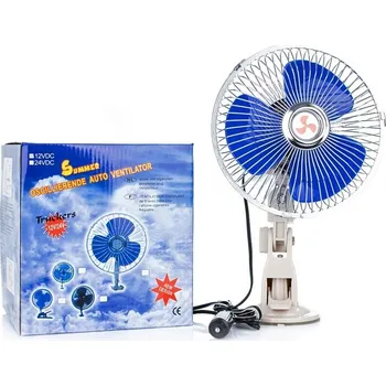 Domácí ventilátor AUTOVĚTRÁK OTOČNÝ 12V 8" (20 cm)