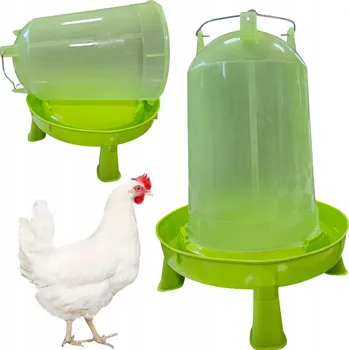 NAPÁJEČKA PRO DRŮBEŽ SLEPICE HUSY KACHNY NA NOŽIČKÁCH ŠROUBOVACÍ 15 L