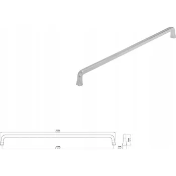 Nábytkové kování Nábytková úchytka SIRO 2525-331ZN1 chrom lesklý