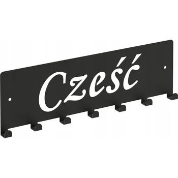 Věšák Šatní ramínko kovový Domer černý