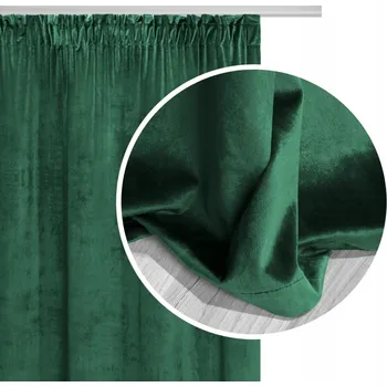 Obraz Zatemňovací závěsy z veluru NA žabky s řasící páskou