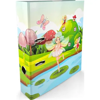 Dětský pákový pořadač A4 70mm, barevný lakovaný - Víly