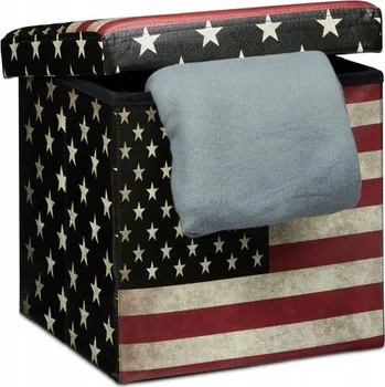 Taburet Čalouněná Taburet Relaxdays , vícebarevná