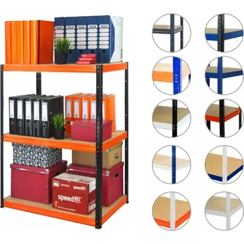 Dílenský regál Garážový regál Helios 106x75x50 cm, 3 police, nosnost 400 kg