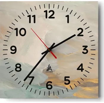 Hodiny Nástěnné hodiny do obýváku 40x40 Umění Bezhlučné Hodiny na skle Tiché