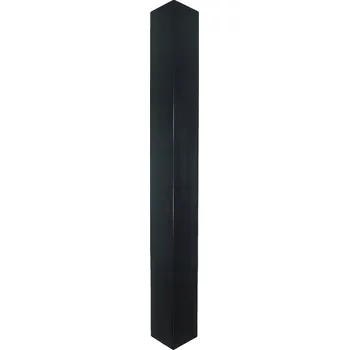 Jídelní stůl Dřevěná noha ke stolu čtverec 8x8 cm, 72 cm masivní dřevo, černý lak