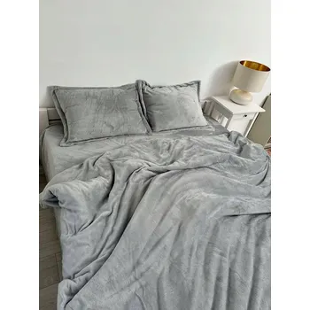 Povlečení Hřejivé 4dílné povlečení s prostěradlem 200x220 a polštáře 50x70 z plyše