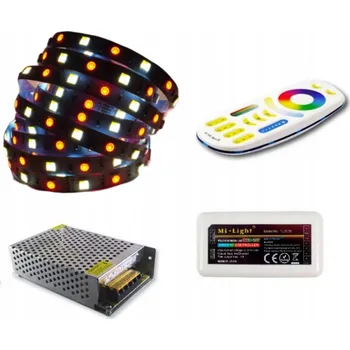LED páska PREMIUM sada LED pásek RGB+CCT bílá teplá studená Mi-light nábytkový 5m