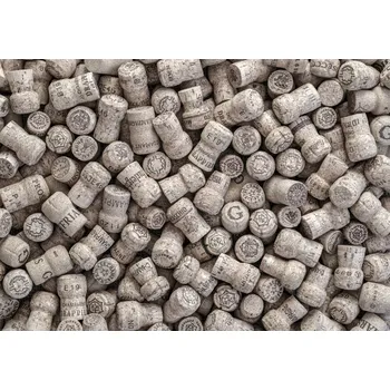 Obraz Plakát Zátky od šampaňského bez rámu 66,5 x 46,5 cm