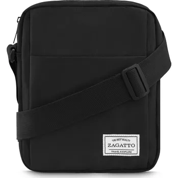 Pánská taška přes rameno malá sportovní taška do práce černá ZAGATTO