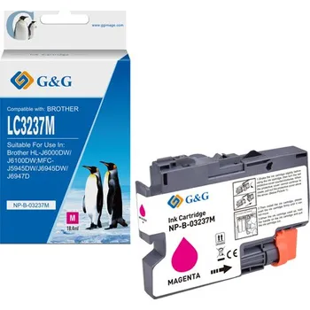 G&G kompatibilní ink s LC-3237M, NP-B-03237M, magenta, 1500str.