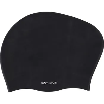 Plavecká čepice Silikonová plavecká čepice Aqua-sport černá