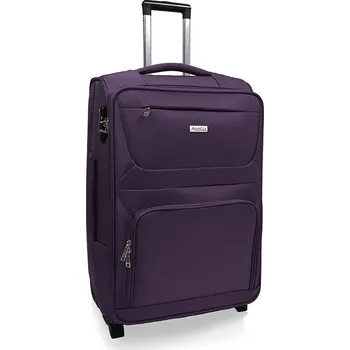 AVANCEA Textilní cestovní kufr GP4725 2W fialový M 66x43x28 cm
