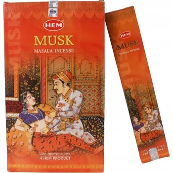 Vonná tyčinka Přírodní indické vonné tyčinky Pižmo, HEM