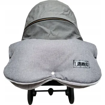 Kočárek MUFKA LEN mufa do kočárku rukavice oteplovač s plyšem teplá zimní