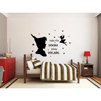 Samolepící dekorace Petr Pan Víla Dekorace Samolepka na stěnu