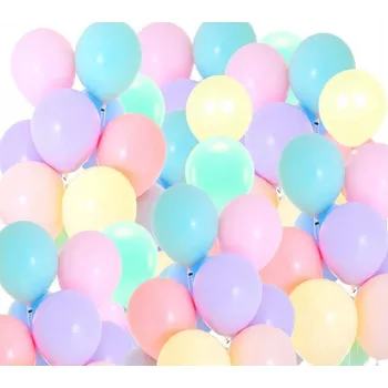 Balónek 50 ks BAREVNÝCH BALÓNKŮ LATEXOVÉ BALÓNKY 25 cm MIX BAREV pastelové balónky
