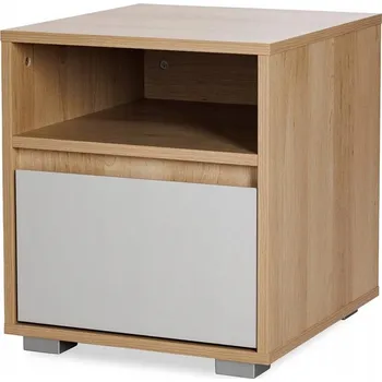 Noční stolek Noční Stolek Noční stolek Mat Buk Popiel s zásuvkou 40 cm JIŘINA Littlesky