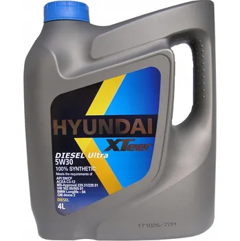 Motorový olej HYUNDAI XTeer 5W30 5W-30 Diesel ULTRA - 4L motorový olej OEM