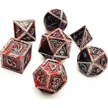 Příslušenství k deskovým hrám DRAČÍ MASAKR SADA 7 KOVOVÝCH KOSTEK RPG