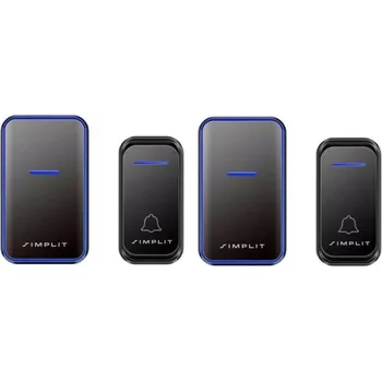 Domovní zvonek Bezdrátový zvonek Simplit s dosahem 280 m a hlasitostí 110 dB