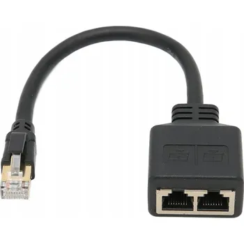 IP kamera Adaptér Rozbočovač Konektor 1x - 2x RJ45