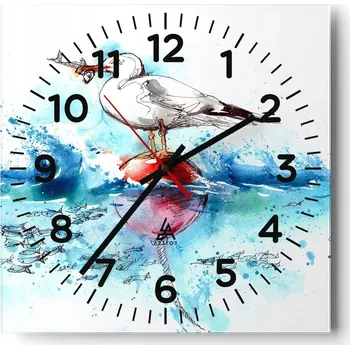 Hodiny Nástěnné hodiny do obýváku 40x40 Abstrakce Tiché hodiny Skleněné hodiny Bez hlučnosti