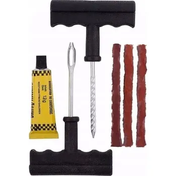 Sada na opravu pneumatiky OPRAVNÁ SADA NA PNEUMATIKY RYCHLÁ OPRAVA PNEUMATIKY KOLA – knoty, šídlo, fréza