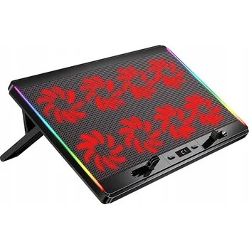 CHLADICÍ PODLOŽKA POD NOTEBOOK 12-17" 8x VENTILÁTOR LED
