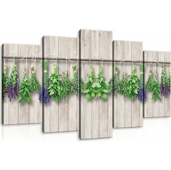 Obraz Obraz na zeď obrazy na plátně bylinky 100x60