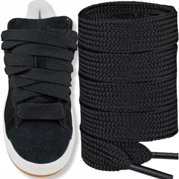 Tkaničky do bot Adidas tkaničky černé, délka 120 cm