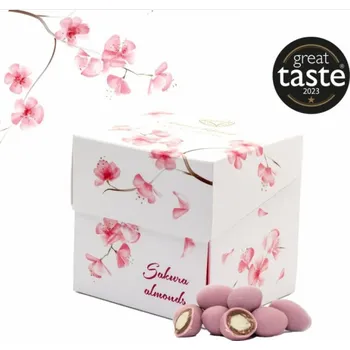 Čokoláda Steiner & Kovarik sakurové mandle v čokoládě s třešňovým aroma 190 g