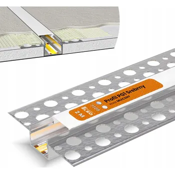 Příslušenství pro LED osvětlení LED profil Smartled stříbrný zápustný 200 cm s mléčným krytem