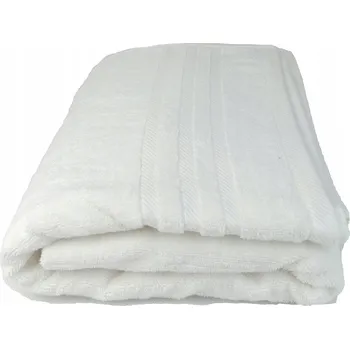 Ručník Hotelový ručník na ruce MrTowel 30x50 cm Bavlna 500 g/m2 Bílý s 3 proužky