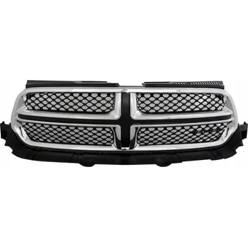 Posilovač řízení Dodge Durango 14-20 Maska chladiče, chromované lišty, černá