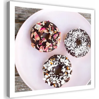 Obraz Obraz na plátně 60x60 pączki donuts słodycze