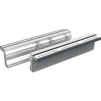 Truhlářská svěrka SCANGRIP vložky čelistí do svěráku MAGNEFIX P - prizmatické, Al 125mm 06.3125