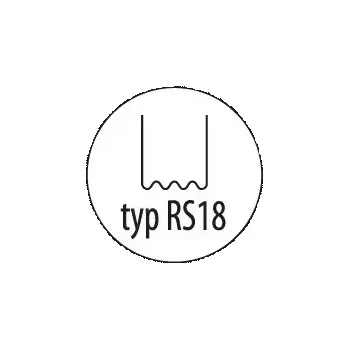 Hřebík DEDRA sponky na opravu plastů typ RS18, 0,8mm, malá vlna, 100ks, DED75275