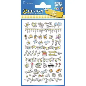 Kancelář AVERY Z-DESIGN Dětské Dekorační etikety, 3D 3D Fólie, 3D efekt Puffy - 57310