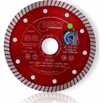 Řezný kotouč GENT diamantový kotouč 115/22,23mm SD-UT SCW/101/115/22,2 slinutá dlažba, keramika, žula, mramor