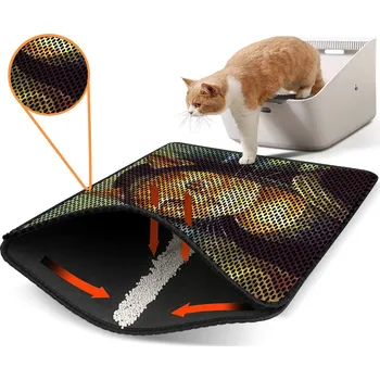 Toaleta pro kočku ASIR Podložka pod kočičí toaletu NRSZN0133 60 cm