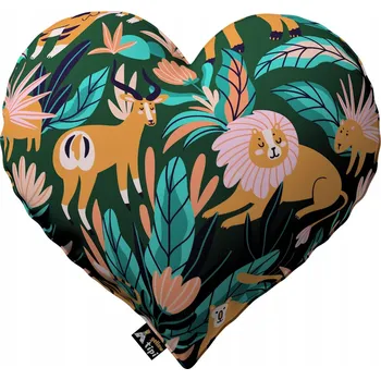 Polštář Yellow Tipi srdce z lásky Polštář zelený